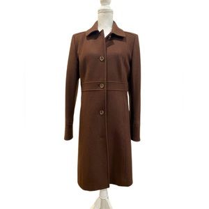 J. Crew Lady Day Coat Brown Wool size 12